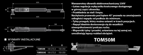 Zestaw do bramy skrzydłowej 230V KTOM50M.P ( do 5 m ) BENINCA banner.webp