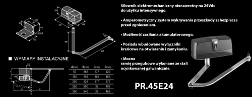 Zestaw do bramy skrzydłowej 24V KPR.24.PM ( do 3 m ) BENINCA banner.webp