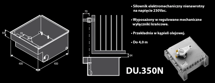 Zestaw do bramy skrzydłowej 230V KDU.350N.PM ( do 4 m ) BENINCA banner.webp