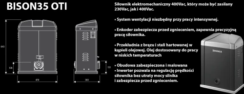Napęd do bramy przesuwnej BISON35 OTI (do 3500 kg) BENINCA banner.webp