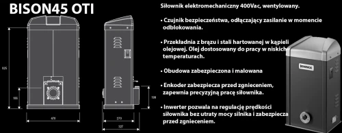 Napęd do bramy przesuwnej BISON45 OTI (do 4500 kg) BENINCA banner.webp