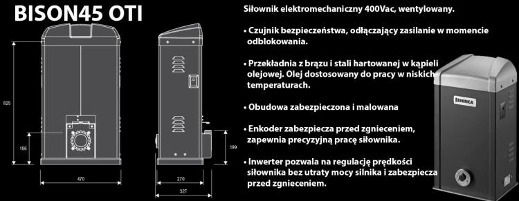 Napęd do bramy przesuwnej BISON45 OTI (do 4500 kg) BENINCA banner.webp