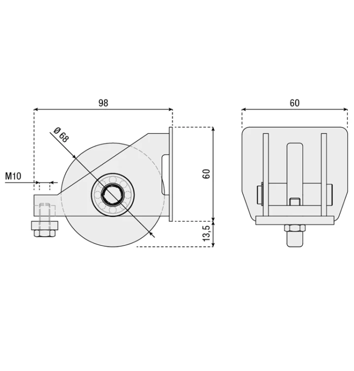 Rolka najazdowa seria M 307.M HI-MOTIONS wymiary.webp
