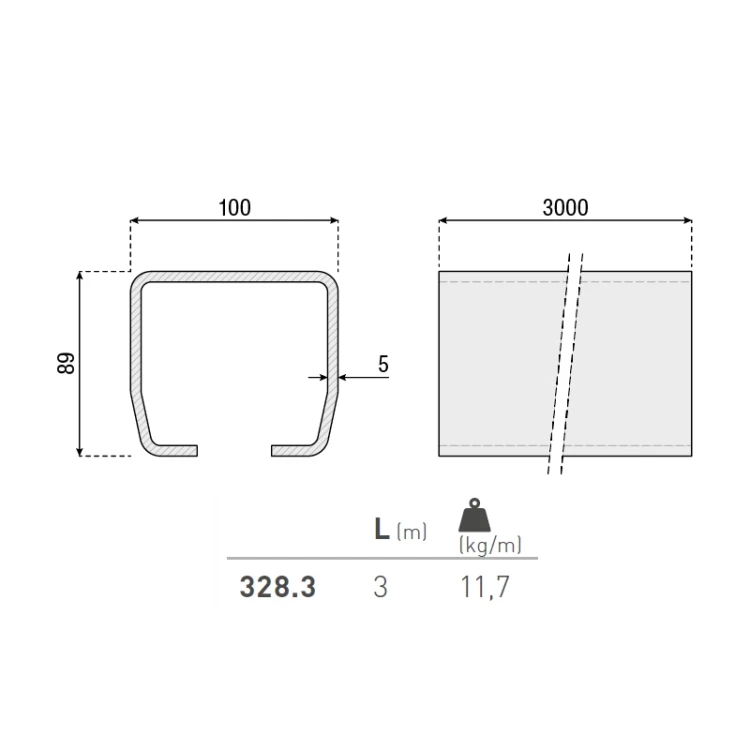 Szyna L-3m 100x89x5mm seria L 328.3 HI-MOTIONS wymiary.webp