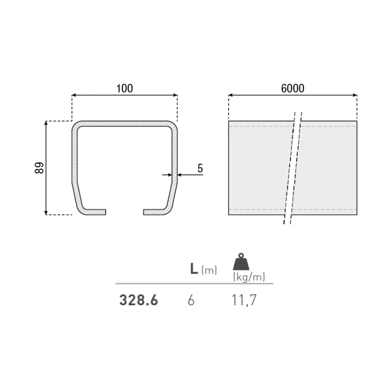 Szyna L-6m 100x89x5mm seria L 328.6 HI-MOTIONS wymiary.webp