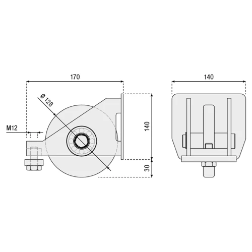 Rolka najazdowa seria XL 307.XL HI-MOTIONS wymiary.webp