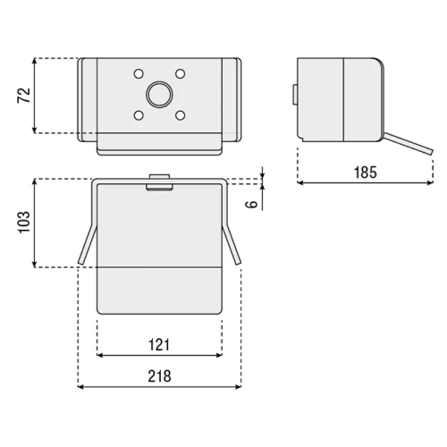 Gniazdo najazdowe seria XL 310X.L HI-MOTIONS wymiary.webp