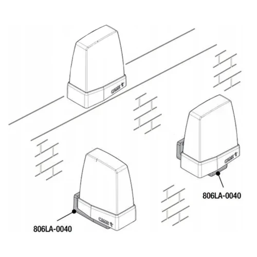 Podstawa Wspornik montażowy do lampy KRX 806LA-0040 CAME montaż.webp