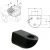 Podstawa do lampy KIARO KIAROS CAME wymiary.webp