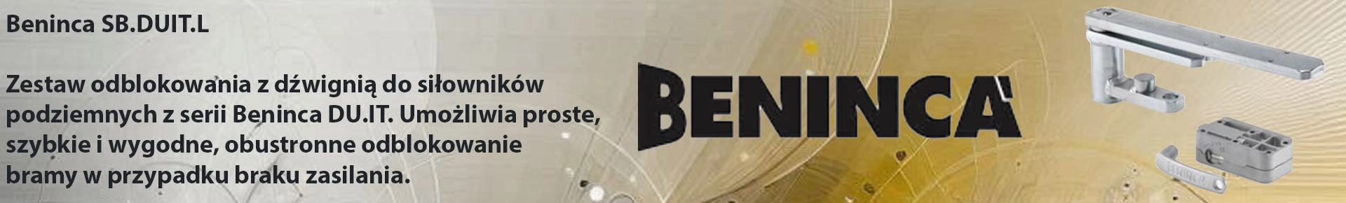 Zestaw odblokowania SB.DUIT.L Beninca banner.webp